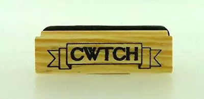 East Of India Rubber Craft Welsh Design Stamp CWTCH Cuddle/Hug • £3.25