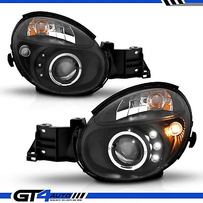 For 2002-2003 Subaru Impreza WRX Outback LED Halo Black Projector Headlight Pair • $232.18