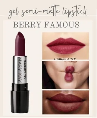 Mary Kay Gel Semi-matte Lipstick Berry Famous. New In Box. • $6.99