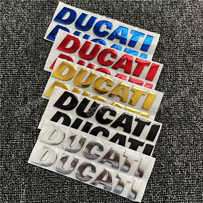 Motorcycle Tank Fairing 3D Emblem Decals For Ducati Bike Racing Badge Stickers • $10.93