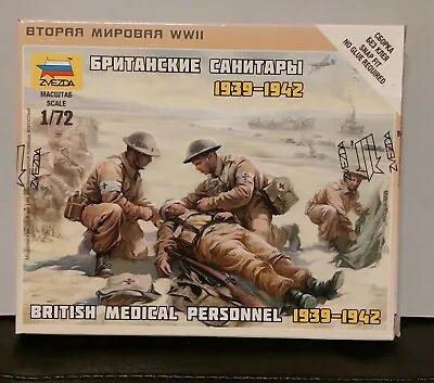 Zvezda 1/72 British Medical Personnel 1939-1942 # 6228. NEW.  • £8