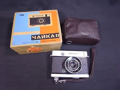 Vintage Soviet Russian Ussr Chaika 2 Half Frame Camera Industar-69 M39 Lens+box • $59