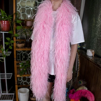 £230.86 • Buy Ostrich Feather Boa Trim 1.3 Meter Scarf For Wedding Dress Decoration Customized