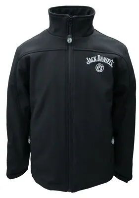 Jack Daniels Men's Soft Shell Jacket Coat Zip Logo Whiskey Liquor 15241090JD-89 • $70.48