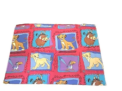 Vintage 1990’s Disney Lion King Twin Flat And Fitted Sheet Pillowcase Set • $30