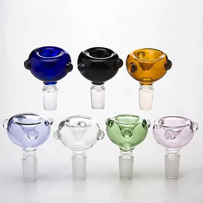 $9.90 • Buy 2PCS 14mm Male Bowl Thick Glass Bowl For Glass Bong Pipe Slide Replacement Parts