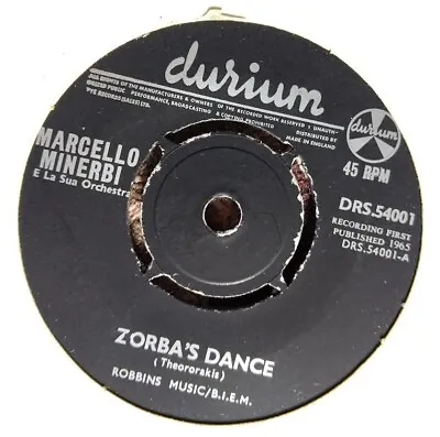 Marcello Minerbi (Zorbas Dance) 7 Inch Vinyl Single - Durium - 1965 • £1.50