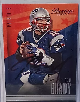 2014 Tom Brady Prestige Patriots Autographed Signed Card COA NFL • $279