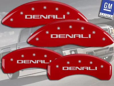 2007-2014 GMC Yukon / XL 1500 Front + Rear Denali Red MGP Brake Caliper Covers • $289