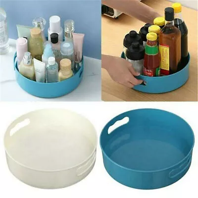 1/2Pcs Turntable Kitchen Pantry Rotation Storage Tray Lazy Susan Organizer Rack • £5.75