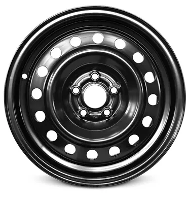 Wheel For VW Golf 2000-2009 5 Lug 100mm Black Painted 15x6 Inch Steel Rim • $102.43