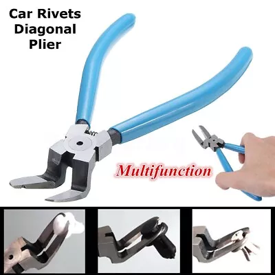 $12.88 • Buy Car Door Trim Clip Removal Tool Fastener Panel Pliers Pin Puller Universal Blue