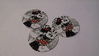 Pre Cut One Inch Bottle Cap Images VINTAGE MINNIE MOUSE Free Shipping • $2.40