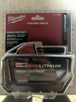 Milwaukee 48-11-1812 M18 RedLithium High Output HD 12.0 Battery Pack • $102.50