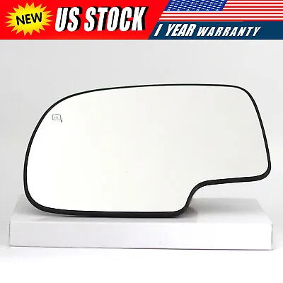 For 99-07 Chevy Silverado GMC Sierra Power Heated Driver Left Side Mirror Glass • $19.86