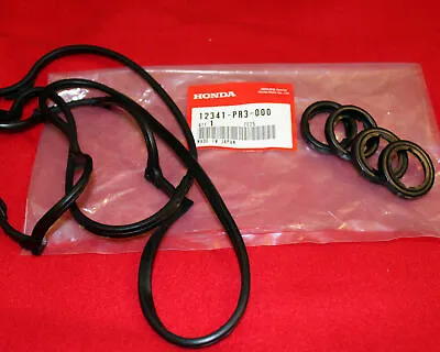 Genuine B16A2 B18C1 B18C5 Valve Cover Gasket & Spark Plug Seals SET Honda Acura • $54