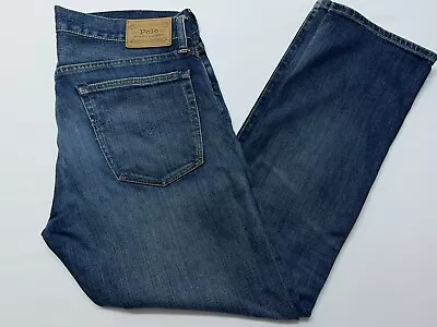 Polo Ralph Lauren Hampton Relaxed Straight Jeans Mens Size 32x30 Blue Denim • $42.49