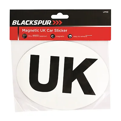 Magnetic UK Car Sticker Oval Sign Badge GB Plate Europe Travel Car Van Motorhome • £2.49