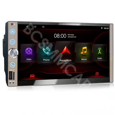 2Din Car Android 7in Touch Screen Radio Audio Stereo GPS Navigation Video Player • $94.40