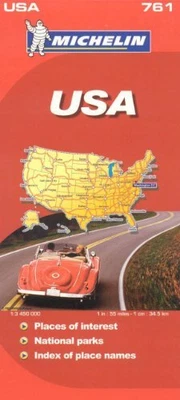 £3.99 • Buy Michelin USA Map (Michelin Maps) Book The Cheap Fast Free Post