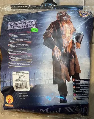 Big Mad Wolf Werewolf Costume Adult NEW In Retail Packaging Mens Up To 44 • $24.95