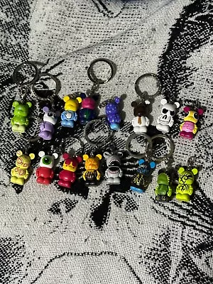 Vinylmation Misc Lot Of 16 Jr Keychain 1.5 Tribal Fire Monster Heart Shark Urban • $59.99