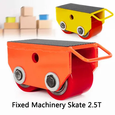 $38 • Buy 2.5T 5500lbs Heavy Duty Industrial Machinery Dolly Skate Mover Trolley 2 Rollers