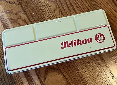 Vintage PELIKAN Watercolor 2 Tier Paint Set  Germany Used + 2 WN Brushes 66 E/24 • $55