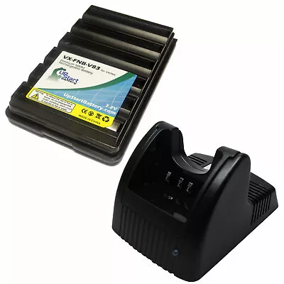 Battery & Charger For Yaesu Vertex VX-180 VX-414 VX-427 VX-170 FNB-V57 • $29.99