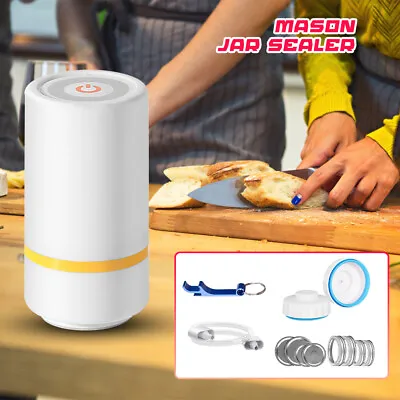 $21.99 • Buy Mason Jar Vacuum Sealer Kit For FoodSaver - Food Saver Glass Jars Sealer Attachm