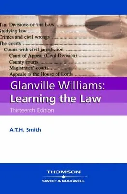 Glanville Williams Learning The Law By Glanville L. Williams • £1.56