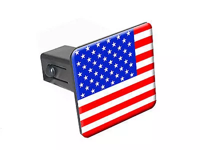 USA Flag - 1 1/4 Inch (1.25 ) Trailer Hitch Cover Plug • $14.99