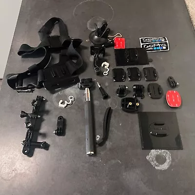 $44.59 • Buy GoPro BULK LOT MOUNTS Arms Selfie Chest Suck Go Pro For Hero 5 6 7 Black Extras