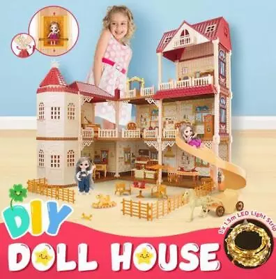 Doll House Barbie Dream Play Furniture Playhouses Toys Dollhouse Princess Castle • $81
