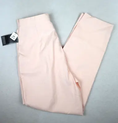 VINTAGE 80s 90s WOMEN'S LIGHT PINK HIGH WAIST TAPERED PANTS JUST CRISTINA 13/14 • $13.74
