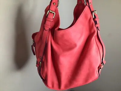 Merona Handbag Hobo Faux Leather Orange Shoulder Bag • $30