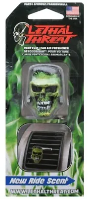 New Lethal Threat Frankenstein Skull 3d Vent Clip Air Freshener Af09052 • $6.95
