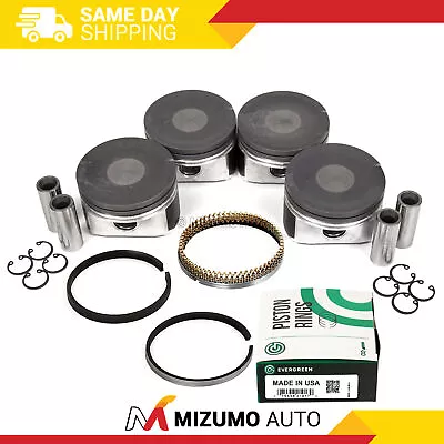 Pistons W/ Rings 19mm Wrist Pin Fit Audi Volkswagen Turbo 1.8L 20V AMB • $164.95