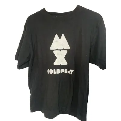 Vintage Coldplay Australia Tour T-Shirt 2011 Mylo Xyloto Small Alternative Rock. • $29.95