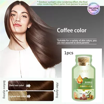 1PACK Natural Plant Hair DyeNew Botanical Bubble Hair Dye Shampoo 20ml✨80% OFF✨ • £4.86