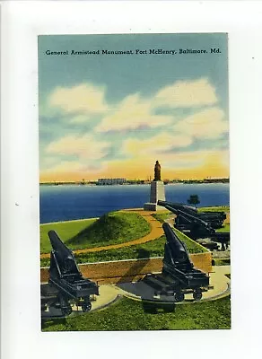 Fort McHenry MD WWII Era Postcard On Way To Camp Stoneman CA 1946 • $7