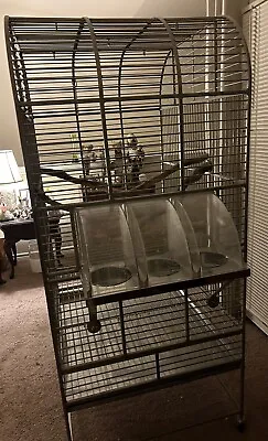 Custom Made Medical Grade Stainless Steel Bird Parrot Cage African Grey Macaw • $759