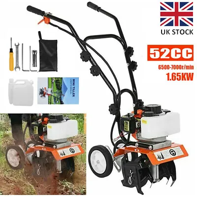£160 • Buy 52cc Petrol Cultivator Rotavator Tiller Garden Allotment Soil Vegetable Patch UK