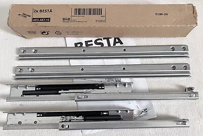 Ikea BESTA 20999 Soft-Closing Drawer Runner (Pair) 403.487.15 NEW • £17.09