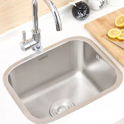 Undermount Kitchen Sink Stainless Steel Campervan Sink Single Bowl With Drainers • £45.95