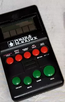 Vintage 1994 Diversified Poker Blackjack Handheld Video Game Tested Working • $13