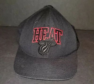 Mitchell & Ness Miami Heat NBA Black Snapback Adjustable Fit Hat Cap • $5.95