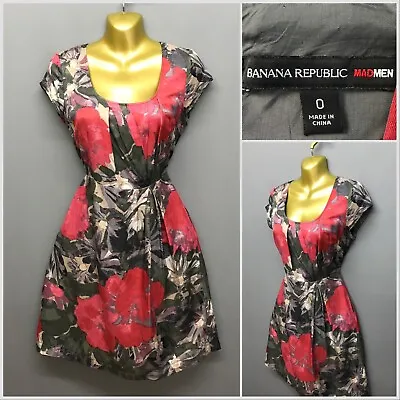 BANANA REPUBLIC Madmen Women's Occasion Dress UK 8 EUR 36 Size 0 RRP £89 • £14.95