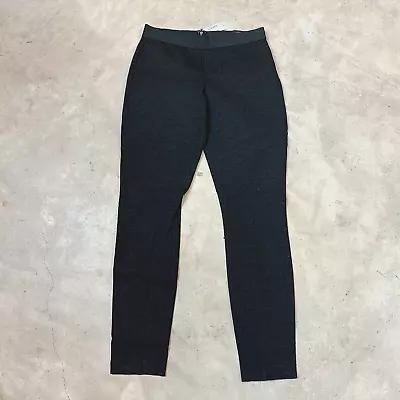 J Crew Womens Pants Gray Pixie Back Zip Stretch Ponte Legging Ankle NWT Size 2R • $20