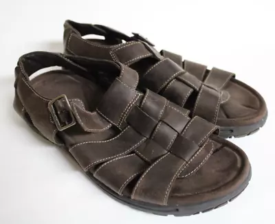 Teva Original Camden Leather Sandals Men's 12 Brown Gladiator Fisherman Casual • $26.99